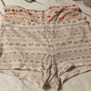Aerie Valentine Hearts Thermal Lounge Wear